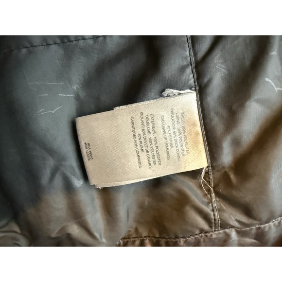 Lole Women's Dark Grey Down Puffer Jacket Hooded Size Medium Full Zip Winter - Picture 11 of 16